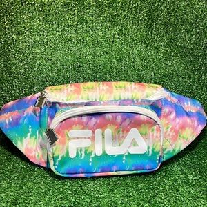 Fila Pastel Tie Dye Fanny Pack, Pink, Yellow, , Blue, Green